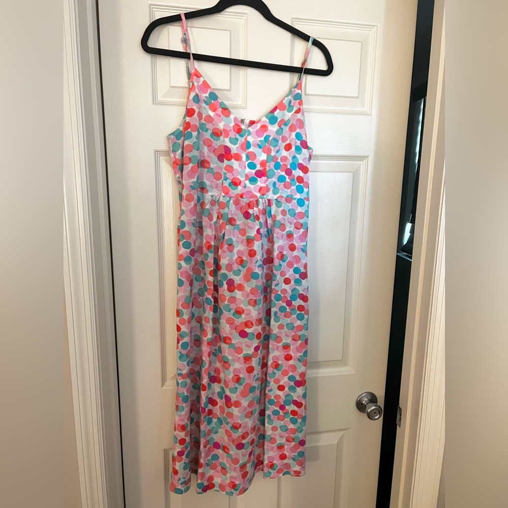 Polka dotted, breezy dress that’s perfect for summer/spring events!